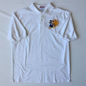 Vintage Disney Mickey Mouse Traveler Polo Mens XL